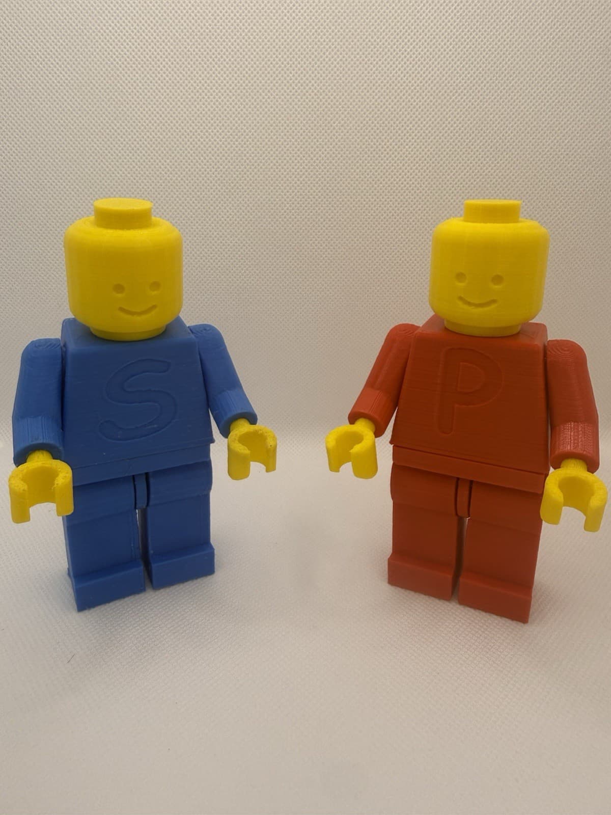 Salt & Pepper Brick Inspired Shaker, Man Figurine Kitchen Decor 3D Printed